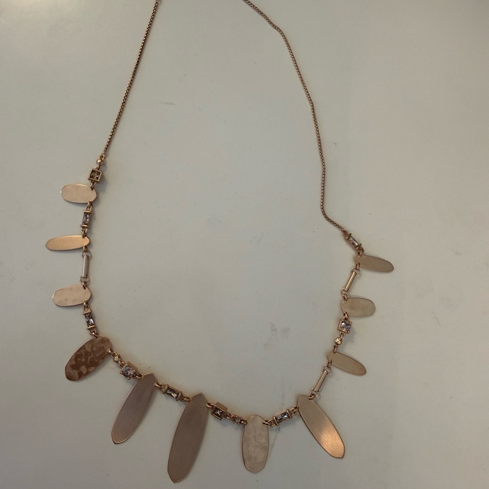 Kendra Scott Aurelia Statement Necklace Rose Gold NWOT